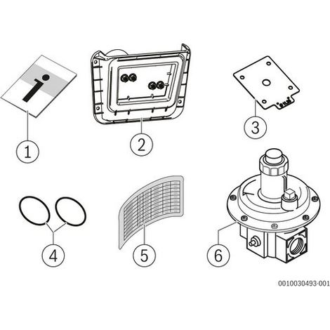 Bosch Access. d'installation Kit de conversion type de gaz pour GC7000F 150kW au gaz liquide, 7736603807