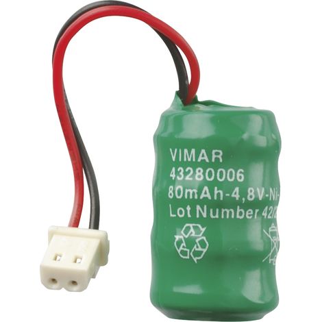 VIMAR - 00910 Batteria ricaricabile Ni-MH 4,8V 80mAh
