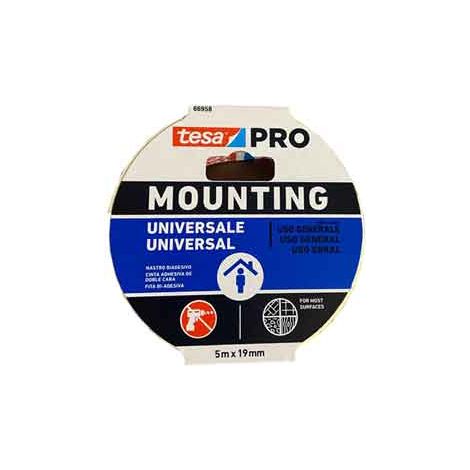 NASTRO BIADESIVO 'MOUNTING UNIVERSAL' TESA mm 19x1,5 mt - Col. Bianco