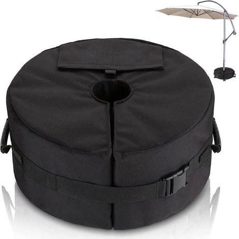 Sac de lestage pour base de parasol - Diamètre réglable, ouverture latérale, poids de base - Jardin extérieur - Poids maximal 40 kg