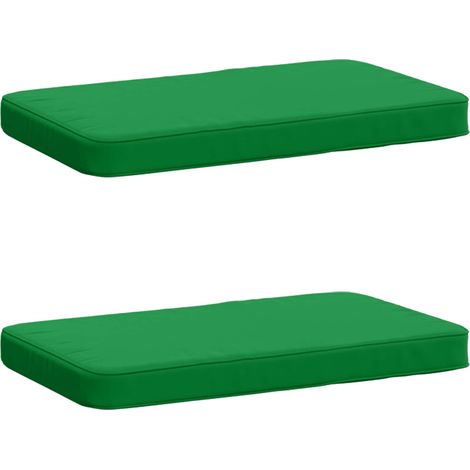 Coussins de banc 2 pièces VUGHT 2 pcs 100 % polyester Vert vidaXL