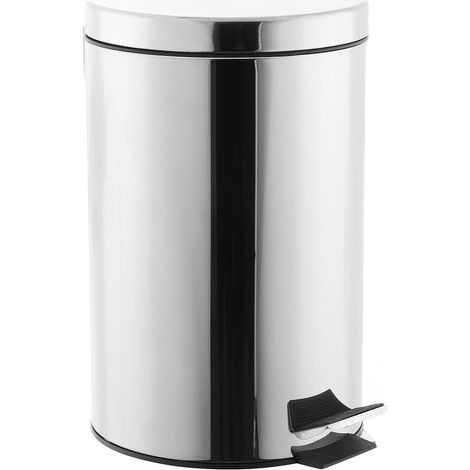 Multi Poubelle à poser 12 l, Acier brillant (KOS12NEW)