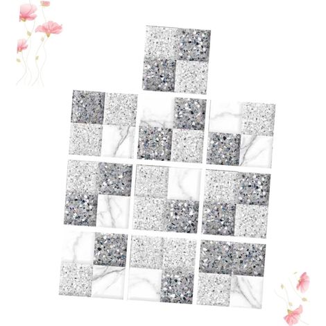 10 Pièces Autocollants Muraux Décoratifs Pour Carrelage Stickers Style Scandinave Imperméables Décoration Intérieure Pour Maison Et Cuisine (1/5)