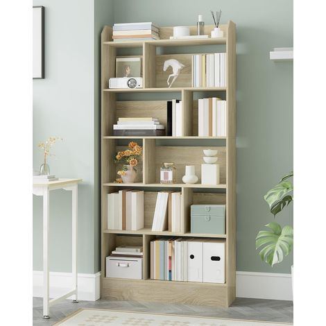 Bibliothèque, Étagère à 6 Niveaux, Meuble de Rangement Livres (1/5)