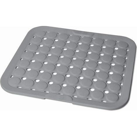 1 Tapis De Protection Évier, Base Ventouse Antidérapante, Bord Arrondi, Pour Lavage Vaisselle
