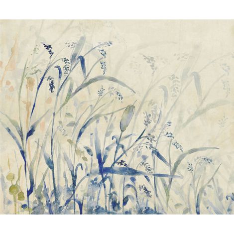 Komar Wandtapete - Aquarel Field - 250 x 300 cm - Vlies Digitaldruck - klassischer Stil (1/5)