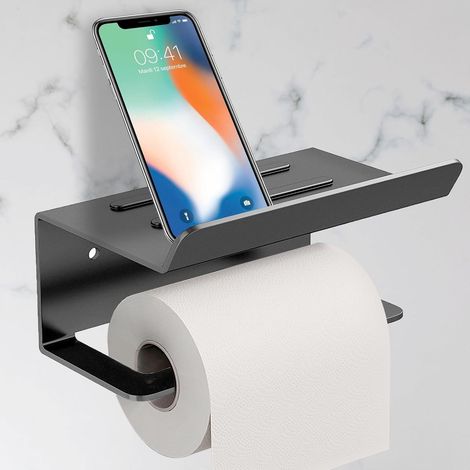 Soporte para papel higiénico, de acero inoxidable SUS304 para montaje en pared, dispensador de papel higiénico para baños y aseos.
