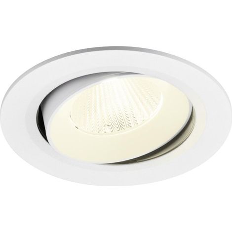 Encastré downlight NUMINOS® MOVE L intérieur 4000 K 40° IP20 rond blanc - SLV - 1009859 (1/2)