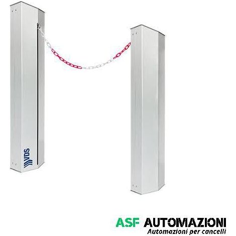 KIT ALZACATENA BARRIERA AUTOMATICA  Pilastro 24V con encoder  Centralina ACTION incorporata con rallentamenti in apertura e chiusura  MASTER + Pilastro 24V  SLAVE + Giunto di rottura + TX