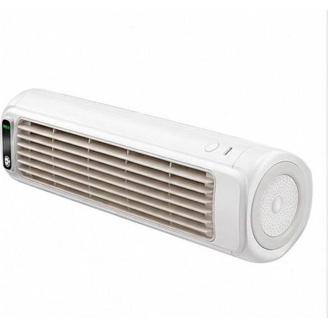 Bevanda rinfrescante di aria a parete senza foratura, Ventilatore a parete 3 velocità, con l'acqua di raffreddamento – Condizionatore d'aria portatile per camera, cucina e bagno – Bianco (1/5)