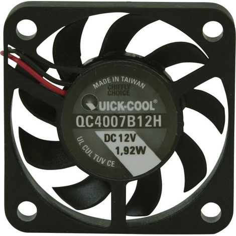 QuickCool QC4007B12H Axiallüfter 12 V/DC 10.82 m³/h (L x B x H) 40 x 40 x 7 mm