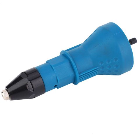 Adaptateur pour pistolet à riveter électrique, kit d'outils pour perceuse électrique, bleu (1/5)