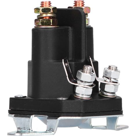Contacteur de démarrage universel 3 broches 12V pour MTD 109946, 146154, 1753539, AM138497 - Relais solénoïde d'allumage, interrupteur de puissance, pièce de rechange compatible tracteur tondeuse. (1/5)