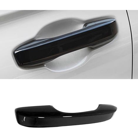 1 set. Color: Black. Material: ABS. Decorative cover for car exterior door handle. Car door handle decoration. (1/5)