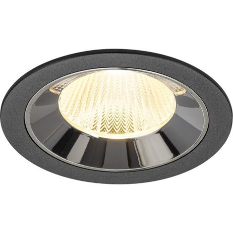Spot encastré Numinos L noir/chrome 3000K - 40 deg - 1009779