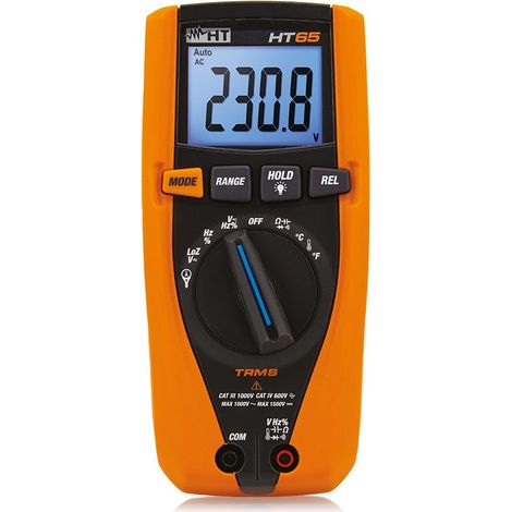 HT65 TRMS MULTÍMETRO DIGITAL TRMS 1500VCC CAT IV HT INSTRUMENTS 0665