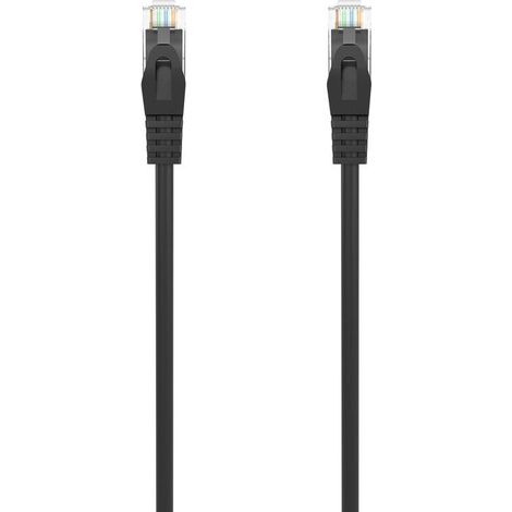 Cable de Red Latiguillo RJ45 LSZH Cat.6A 500 Mhz UTP AWG24, Negro, 1.5M (1/4)