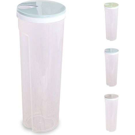 Caja para pasta de espaguetis, caja para fideos, recipiente de almacenamiento hermético con tapa ajustable, almacenamiento y organización multifuncional para fideos, legumbres y cereales.