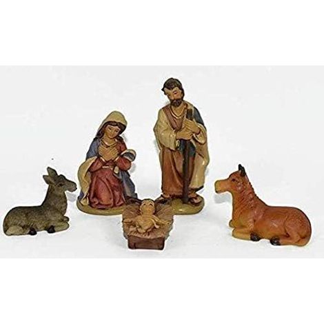 Nativita Pastori per presepe piccoli decorazioni natalizi set da 5 4cm pastorelli (1/4)