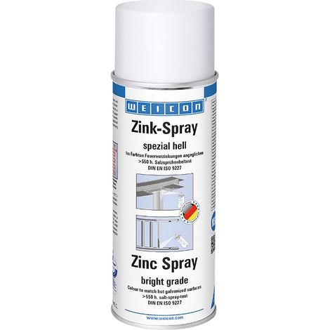 WEICON Spray de zinc spécial clair, 10000047, 400 ml