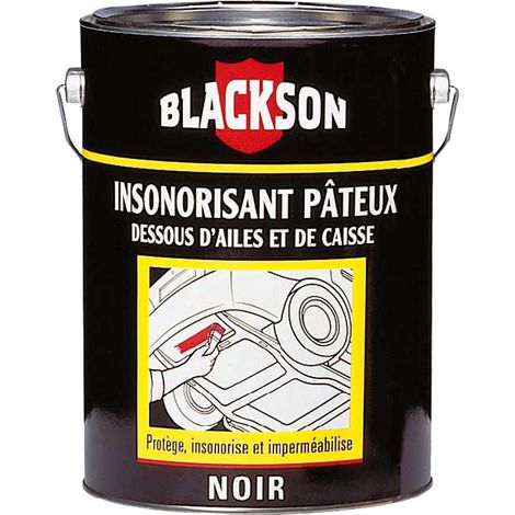 Insonorisant pâteux pour dessous d'aile et de caisse de véhicule – Colmate joints jusqu'à 4mm – Résiste aux agents corrosifs – Pot de 1kg – Blackson (1/2)