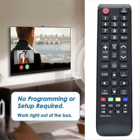 Telecomando di ricambio BN59-01301A per Smart TV LCD Samsung HDTV, nero (1/4)