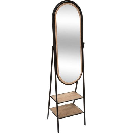 Specchio in metallo nero mael 160x44cm - Atmosphera créateur d'intérieur
