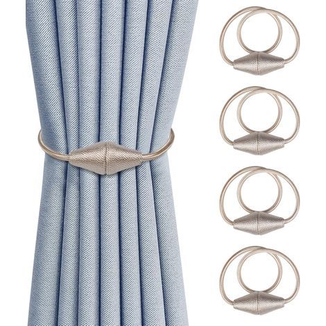 Set di 4 fermatende magnetici, 47,5 cm, accessori decorativi per la casa - Beige (1/5)