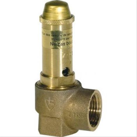 Soupape de sécurité bronze max 110° FF3/4''(20/27) Tarés 10 bars