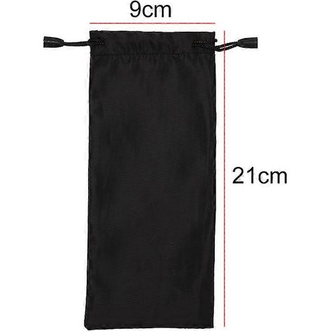 Housse de rangement pour clous de tente à chevrons, noire, neuve. (1/5)