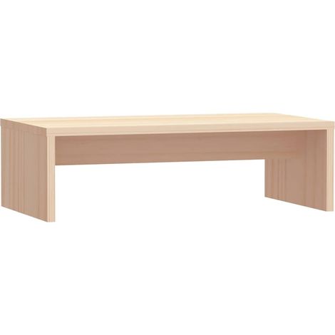 vidaXL Soporte para monitor madera maciza de pino 50x27x15 cm (1/2)