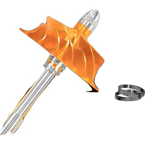 Cartucho Turbo Super Core, aluminio mecanizado, longitud 26 cm, ancho 24 cm, altura 22 cm, peso 3220 g (1/5)
