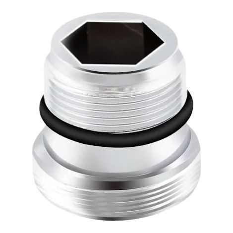 Adaptateur de robinet M18,5 vers M22 pour raccords métalliques - Connecteur d'aérateur en laiton chromé compatible avec les filtres IKEA Grohe Neo Per RL et Brita (1/5)