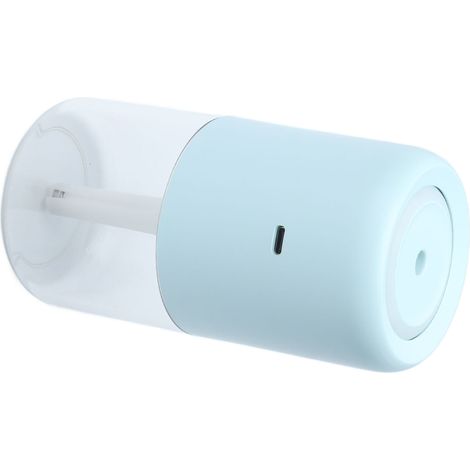 280-ml-Luftbefeuchter mit Einzelsprühfunktion, feinem Nebel, leisem Betrieb und warmer Atmosphäre, beleuchtet für Auto, Zuhause, Büro und Schreibtisch (Blau) (1/5)