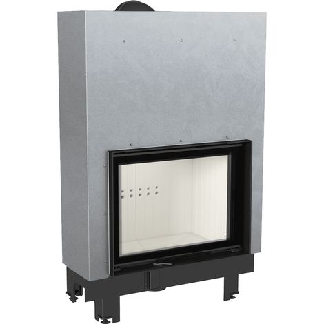 Kamineinsatz aus Stahl KRATKI MBA 17 kW Ø 200 mit Schiebetür (1/5)