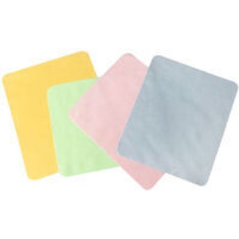 100 chiffons de nettoyage en microfibres - Couleurs mélangées - 17.5x14.5cm pour lunettes, téléphones portables, ordinateurs portables, etc
