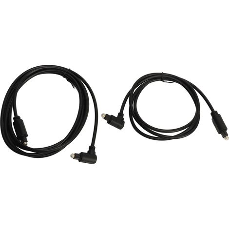 Câble audio optique coudé à 360° rotatif à angle droit, câble à fibre optique numérique pour TV, barre de son, haut-parleur, récepteur AV, 1 m (3,3 pi) (1/5)