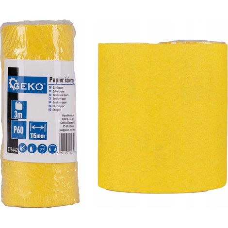 Schleifpapier - Rolle 115mm x 3m P60 (100)