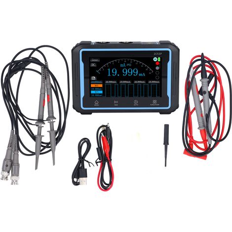 Oscilloscope multimètre générateur DDS 2 canaux bande passante 50MHz 250MSa/s 3 en 1 à main (1/5)