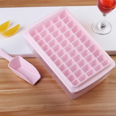 bac  Glaons En Silicone Avec Couvercle, Cuillre Et Conglateur, Moules  Glaons En Silicone 55 Glaons, Dmoulage Facile, Rutilisable, Adapt Pour Whis (1/5)