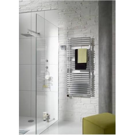 Acova – Sèche-serviette soufflant électrique 1500W – Soufflant 1000W intégré – Finition chromée – Régulation infrarouge IRS – Dimensions 128mm saillie (1/4)