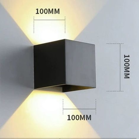 Außenwandleuchte (schwarz) mit einstellbarem Abstrahlwinkel, G9-LED, warmweiß 3000 K (1/5)
