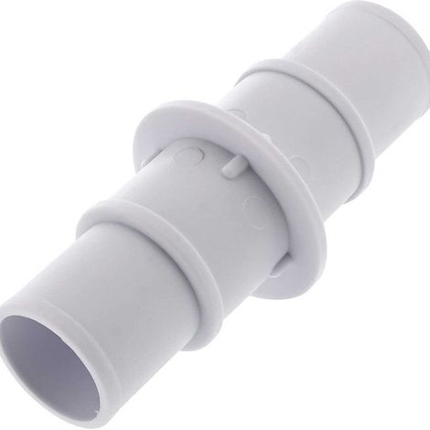Raccord Tuyau Flottant 32/32-38/38-32/38 – Blanc – Pour raccordement de tuyaux flottants de 32mm et 38mm – Usage piscine (1/4)