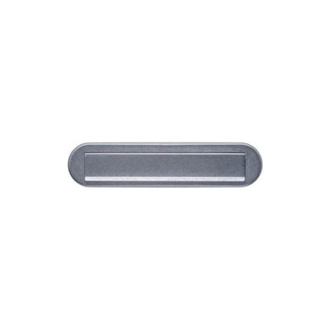 Buzón  de  acero  inoxidable  vibrado  ovalado  77mm  340mm  INTERSTEEL (1/2)