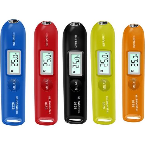 Mini thermomètre infrarouge numérique sans contact avec écran LCD, stylo de température portable de poche (1/5)