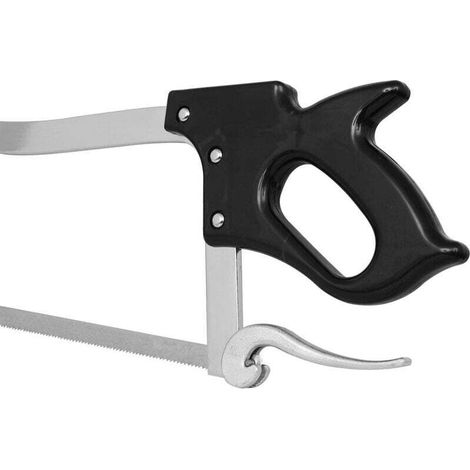 XL Scie Boucher professionnelle Manuelle Outil Cuisine Gastronomie Lame Charcutier Viande Gros Os