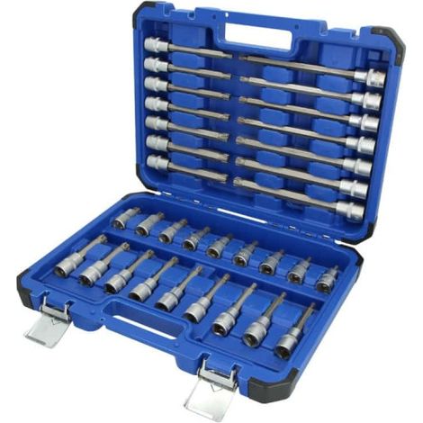 BRILLIANT TOOLS 1/2" Juego de vasos de puntas 32 pzas. Perfil RIBE - BT022032