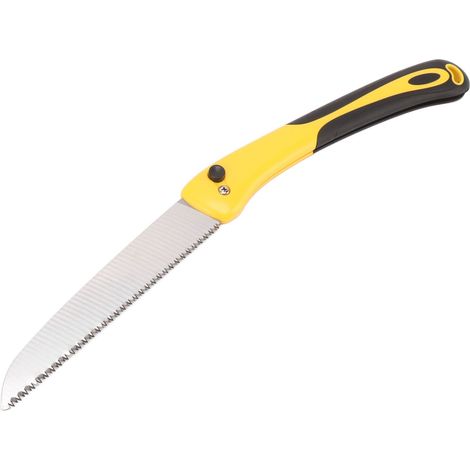 Scie pliante de 45 cm (1,5 pi), scie à bois portable ergonomique, petite scie portative avec trou de suspension pour jardin extérieur (1/5)