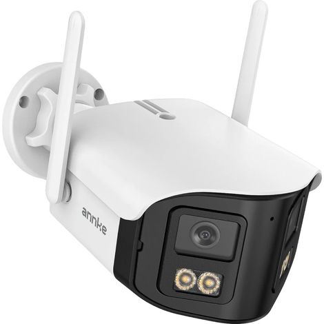 Cámara de seguridad, resolución 3840×1080, ángulo de visión ultra amplio de 170°, WiFi de doble banda, visión nocturna a todo color, audio bidireccional (1/5)