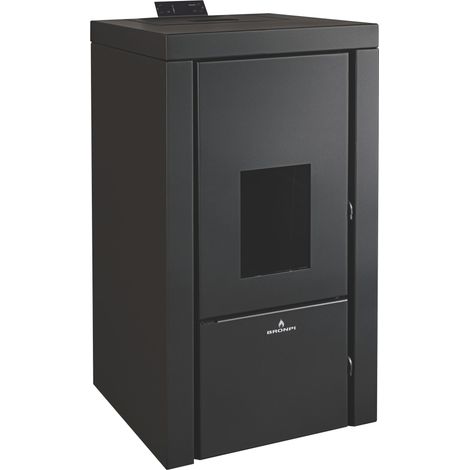 BRONPI - Caldera de Pellet color Negro Modelo CARLOTA-NE de 23 kW (1/5)